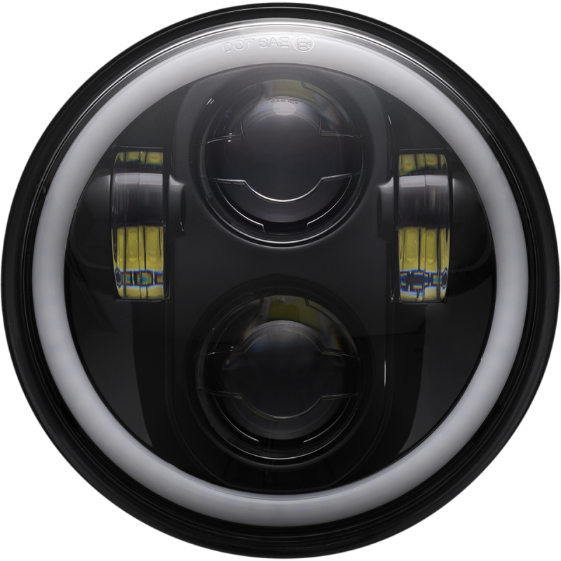 5.75" LED Halo Headlamp - Black