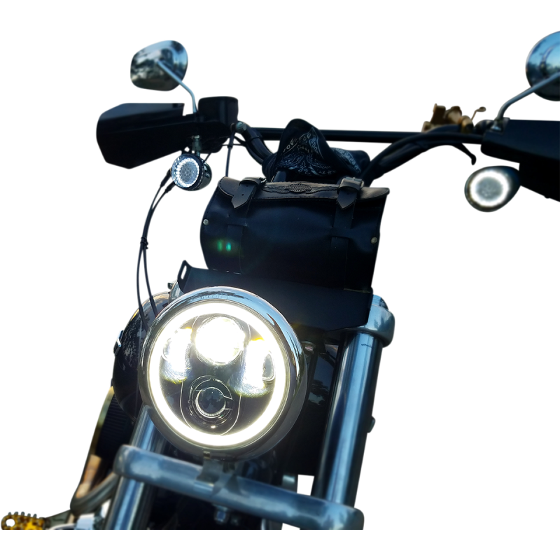 LED Halo Headlamp Chrome