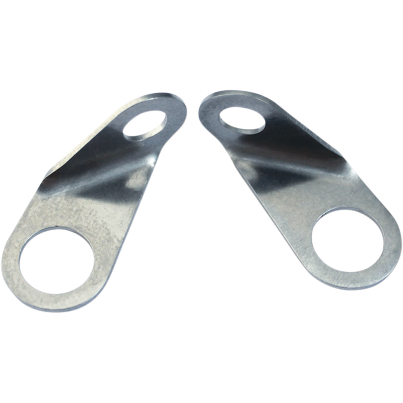 Handlebar control mounts, silver