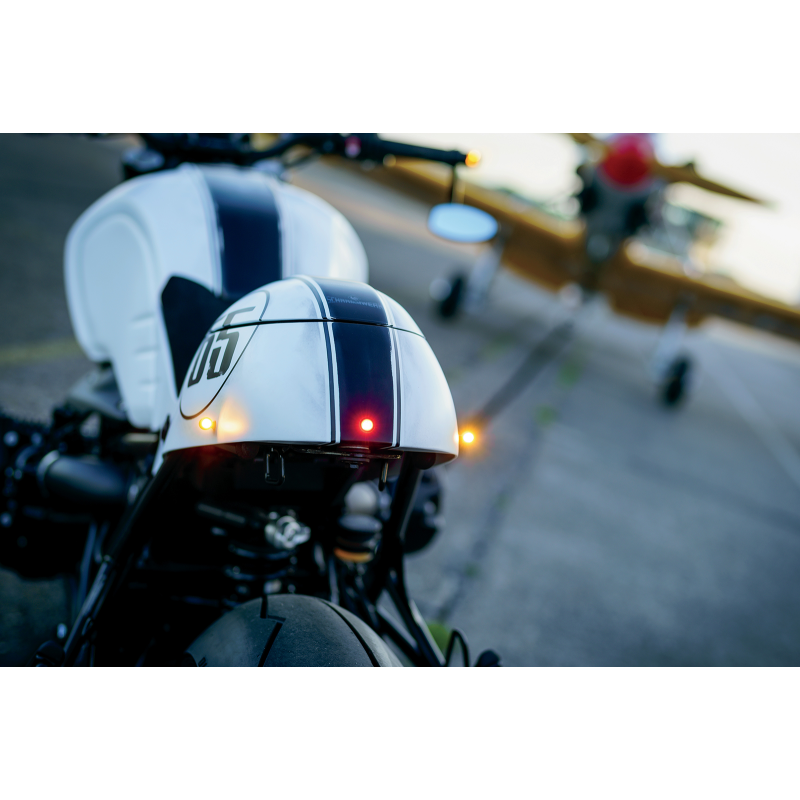 Atto Light, Red/red (run-brake), satin black