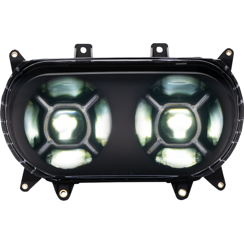 Custom Dynamics Double-X LED Headlights for Road Glide