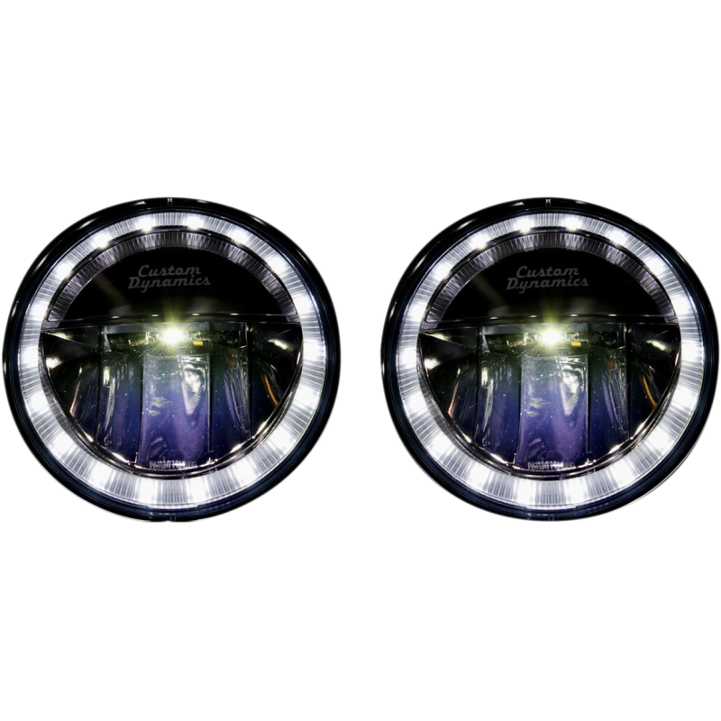 Custom Dynamics 4.5" TruBeam Amber/White LED Passing Lamps