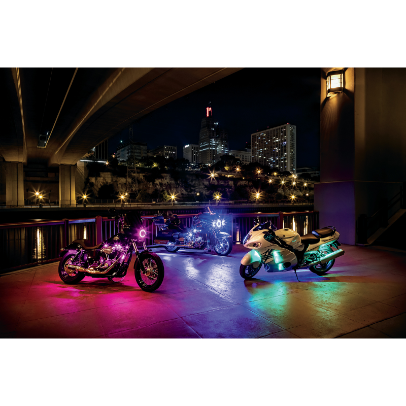 Kuryakyn 5 3/4" Orbit Prism LED Headlight with Bluetooth Halo