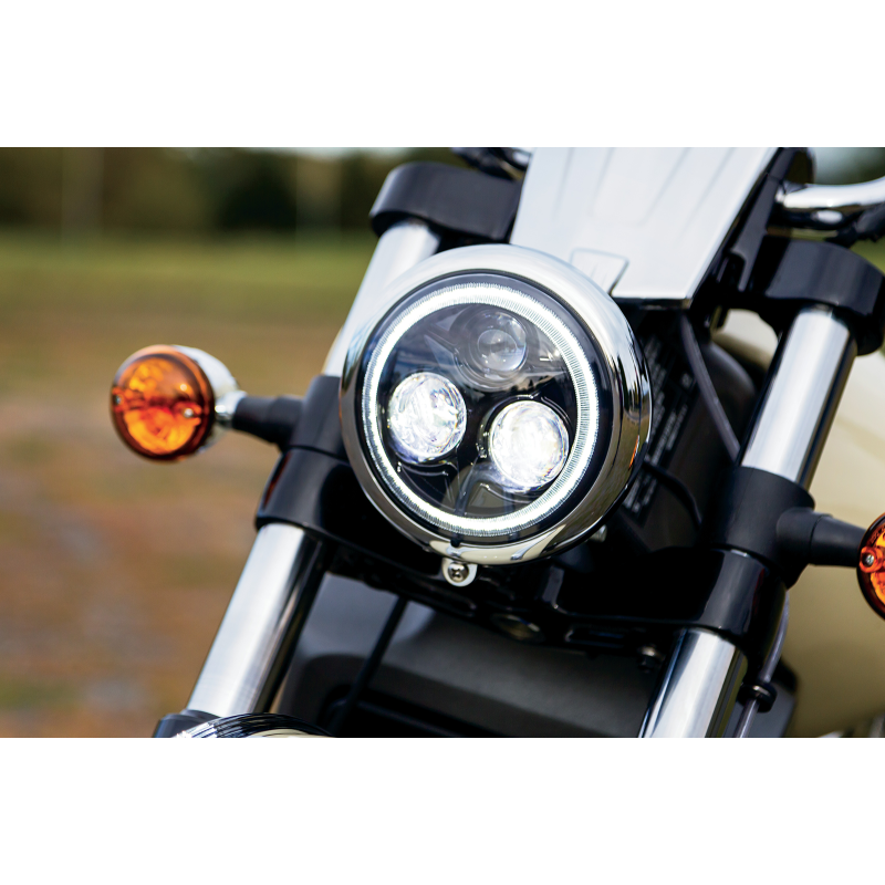 Kuryakyn 5 3/4" Orbit Vision LED Headlight with White Halo