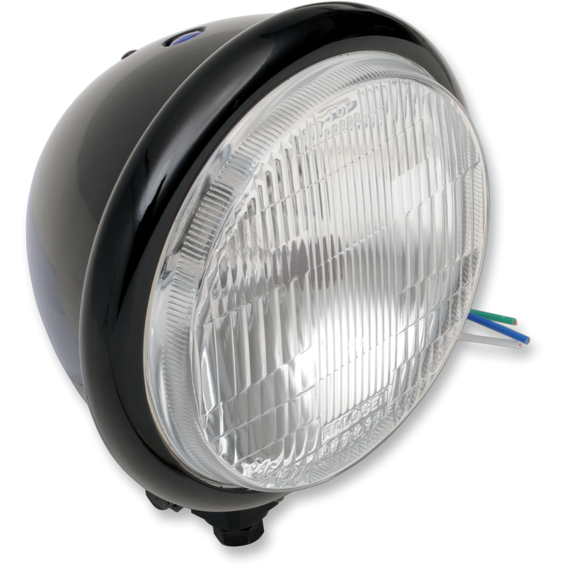 Gloss Black Bottom-Mount Headlight