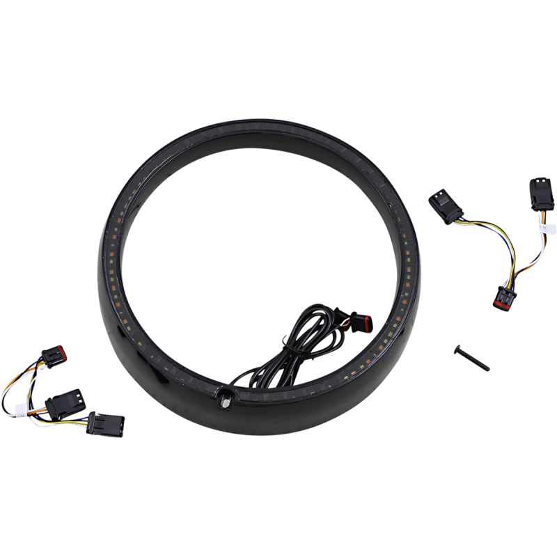 Custom Dynamics ProBEAM Amber/White Headlamp Trim Rings