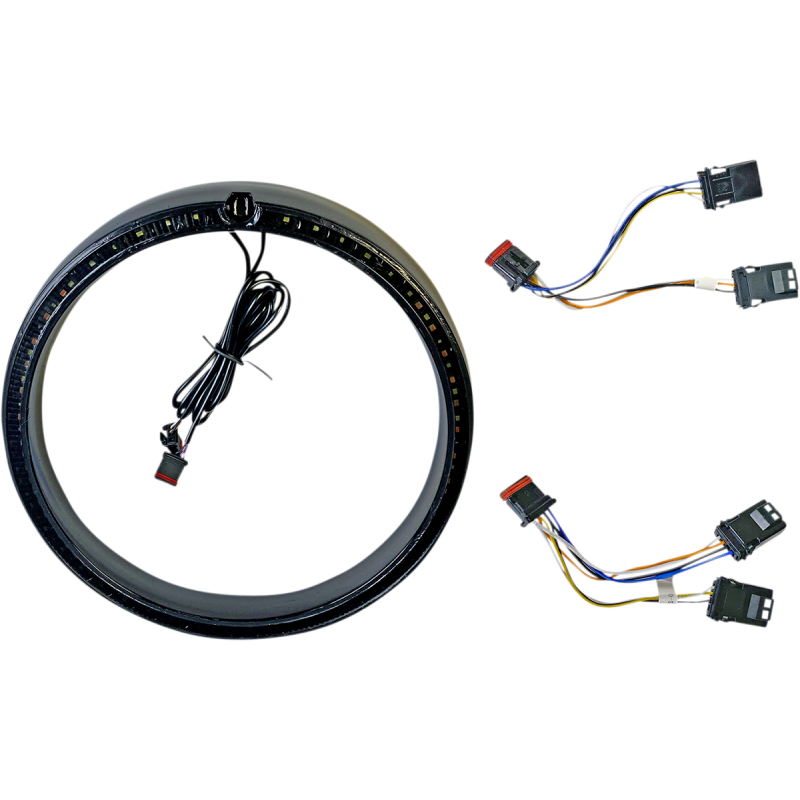 Custom Dynamics ProBEAM Amber/White Headlamp Trim Rings