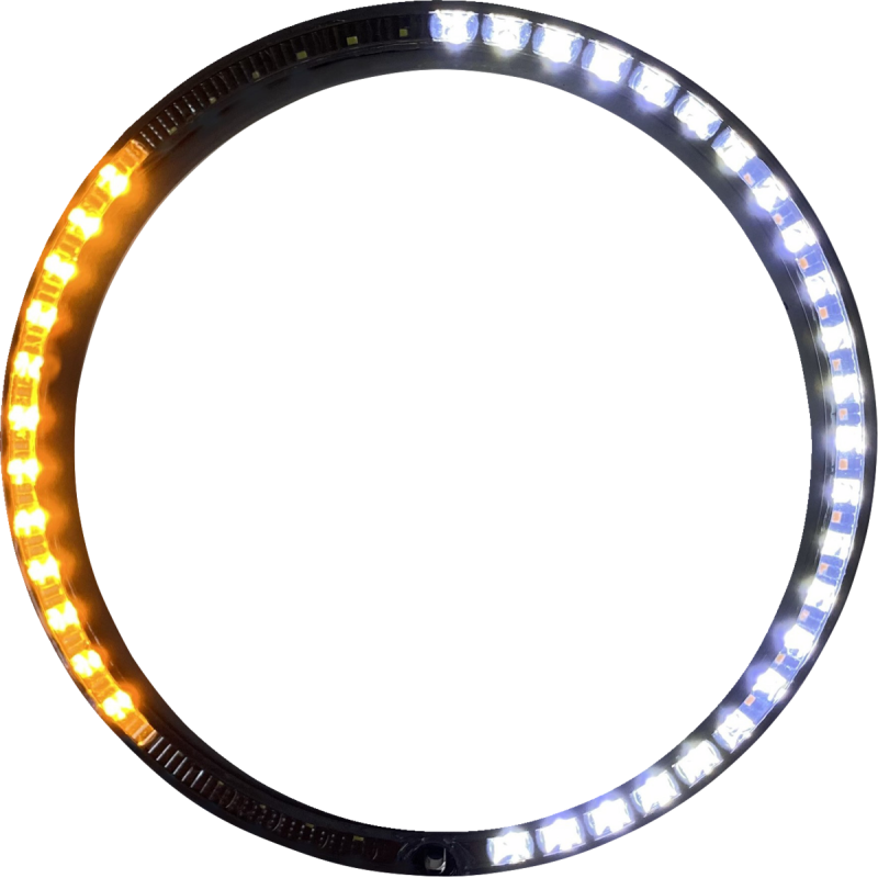 Custom Dynamics ProBEAM Amber/White Headlamp Trim Rings