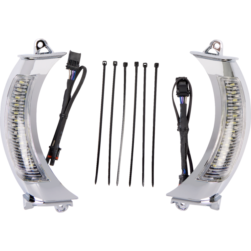 Fang Headlight Bezel Chrome (Run/Turn)