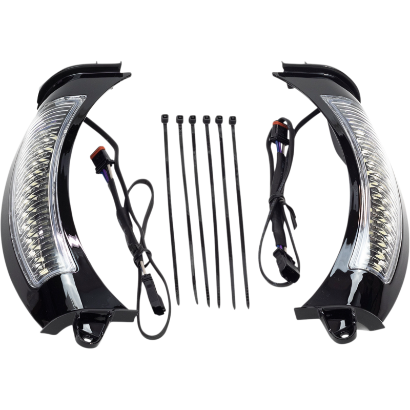 Fang Headlight Bezel Gloss Black (Run/Turn)