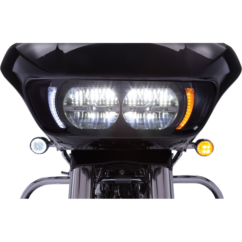 Fang Headlight Bezel Gloss Black (Run/Turn)