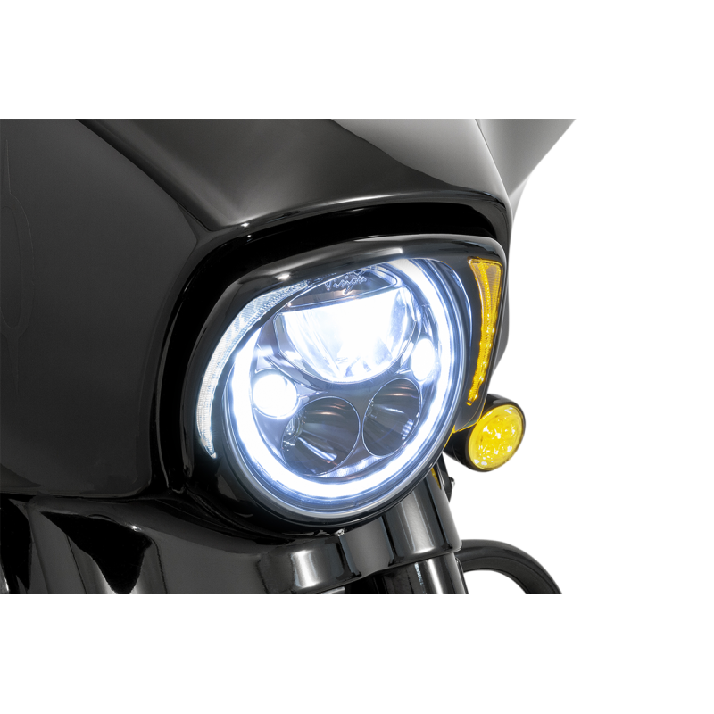 Fang Headlight Bezel Gloss Black (Run/Turn)