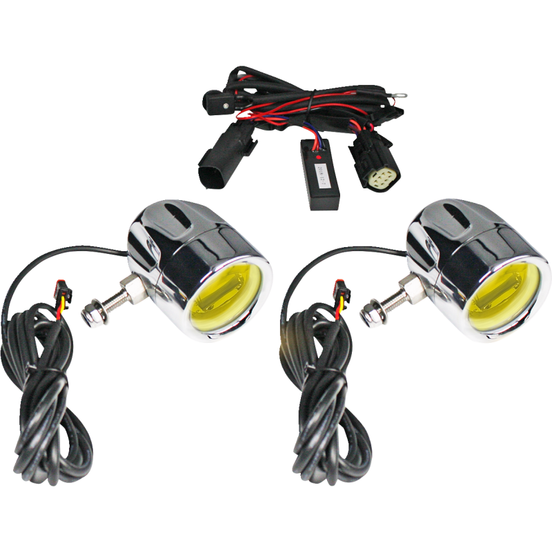 ProBeam LED Halo Fog Light (Chrome/Yellow)