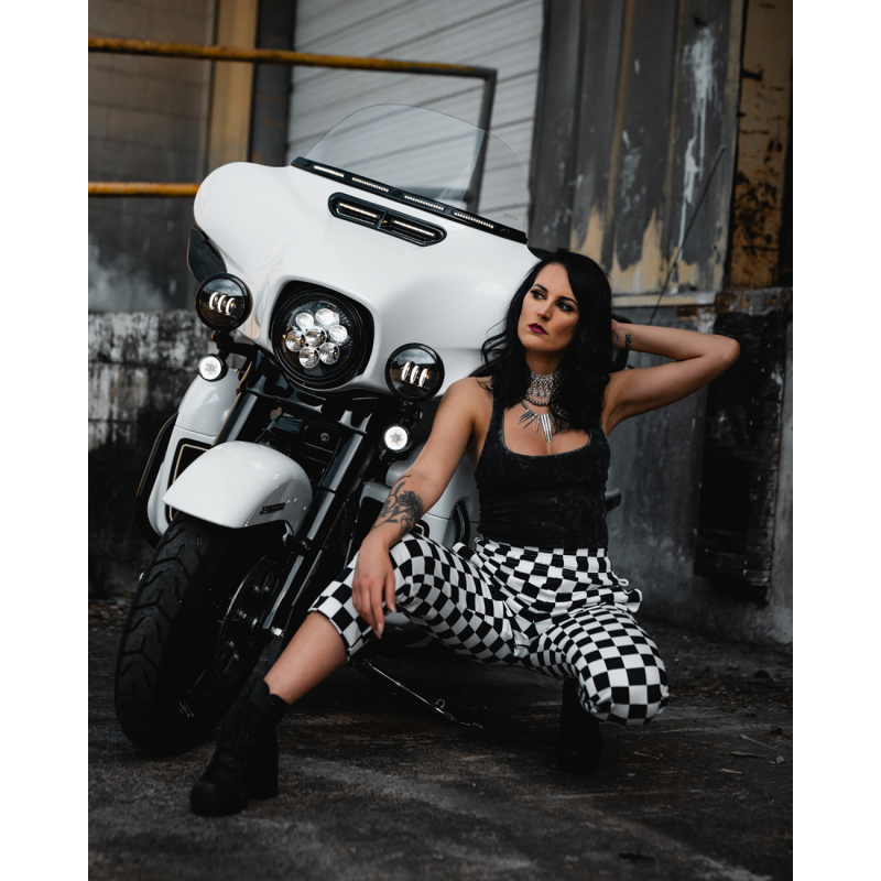 Black 4.5" LED Halo Passing Lamps