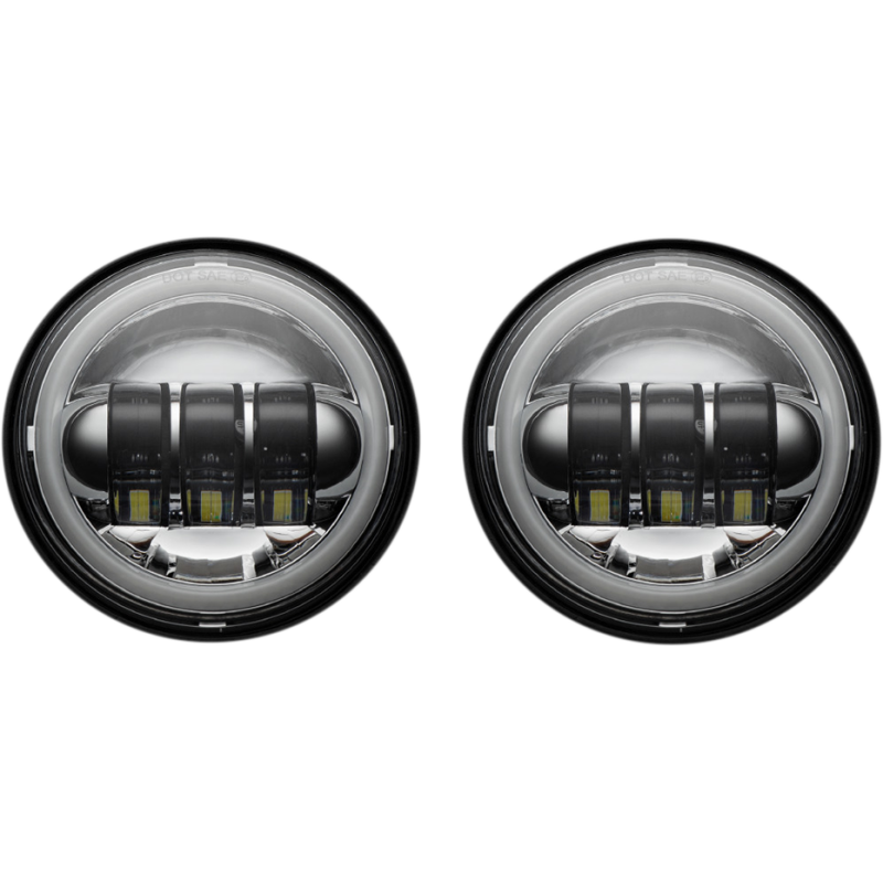 4.5" LED Halo Passing Lamps (Chrome)