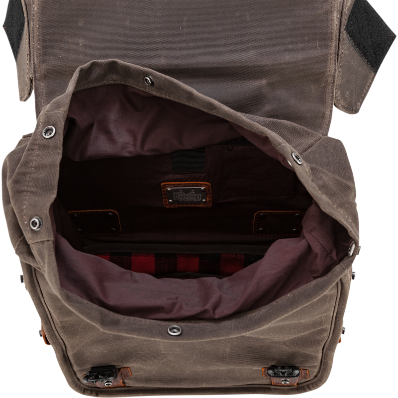 Throwover Saddlebag, Dark Oak Waxed Cotton