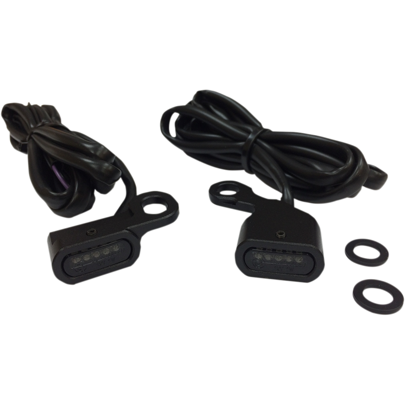 LED Handlebar Marker Lights Black/Smoke