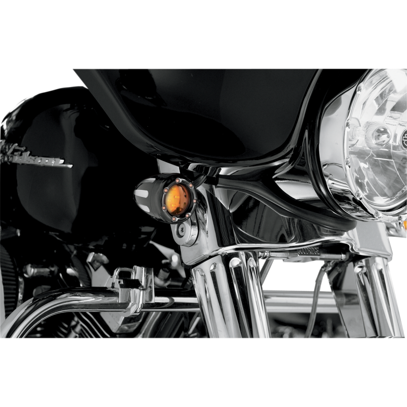 Arlen Ness Deep Cut Factory Style Turn Signal w/ LED Fire Ring