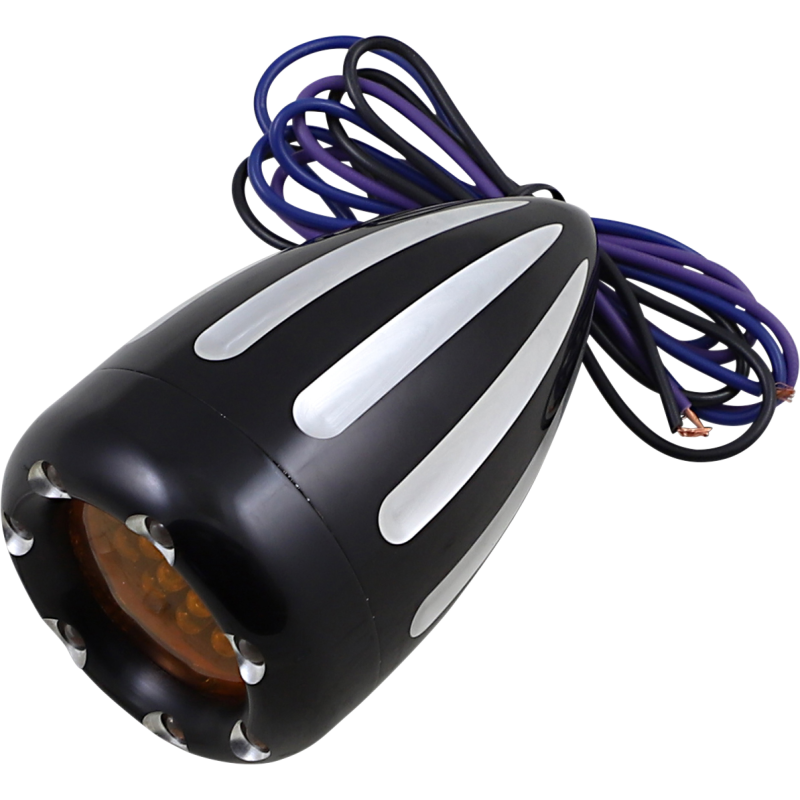 Arlen Ness Deep Cut Factory Style Turn Signal w/ LED Fire Ring