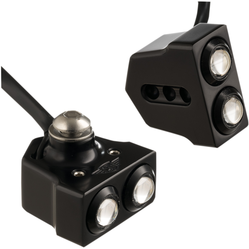 Dual Rat Eye LED Side-Mount Red