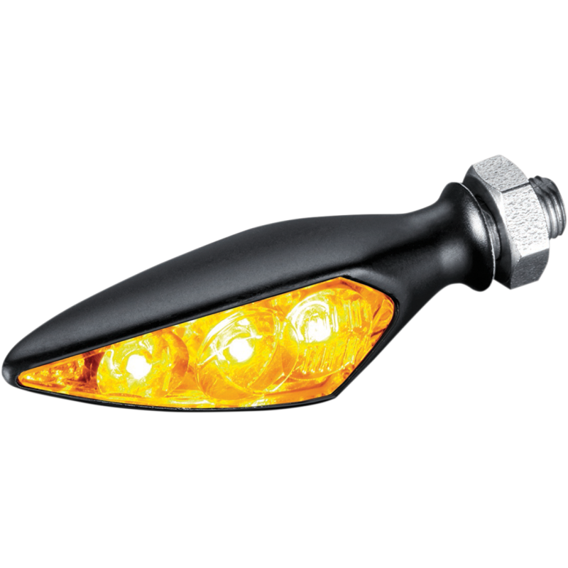 Rhombus S Dark Amber Front Right/Rear Left Satin Black