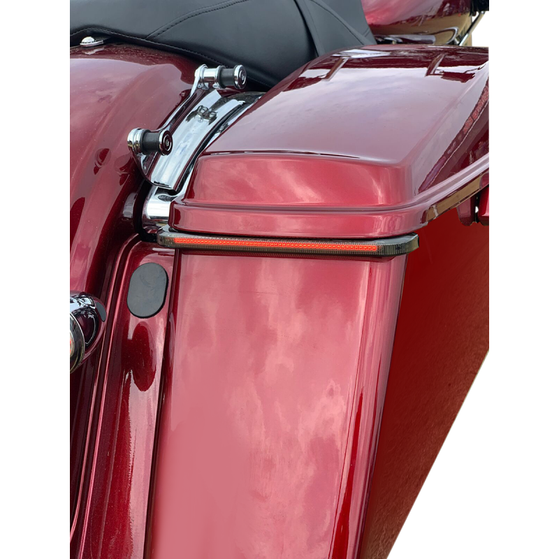 Sequential Low-Profile BAGZ Smoke Lens/Red (14-22 FLHR)