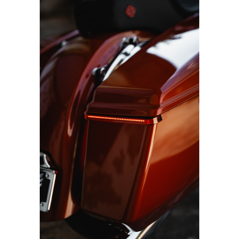 Low-Profile Bagz - Red lens/red turn signals (Sequential)