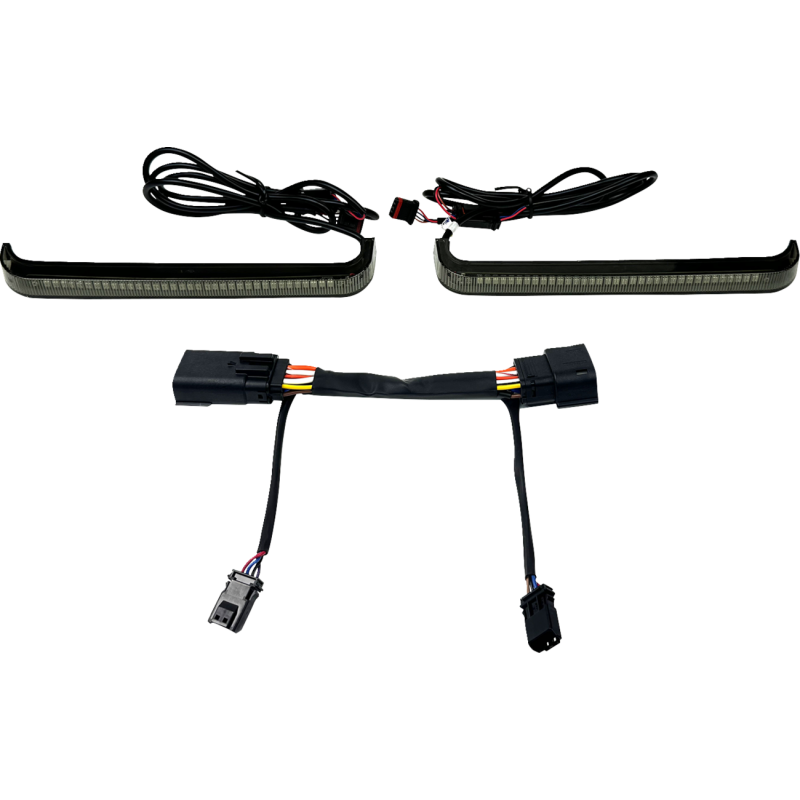 Low-Profile Bagz - Smoked lens/red turn signals (Sequential)