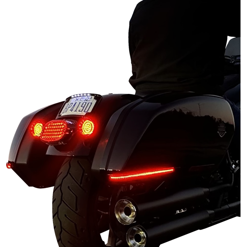 Saddlebag LED Lights - Smoke Lens