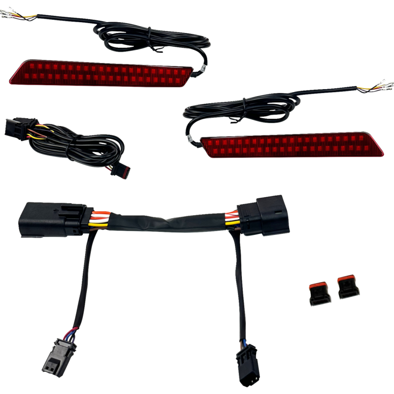 Dual Color LED Saddlebag Latch Lightz - Red