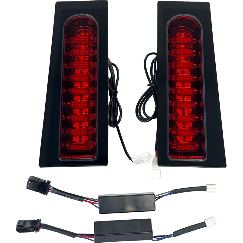 ProBEAM Fillerz Saddlebag LED Lights - Gloss Black/Red