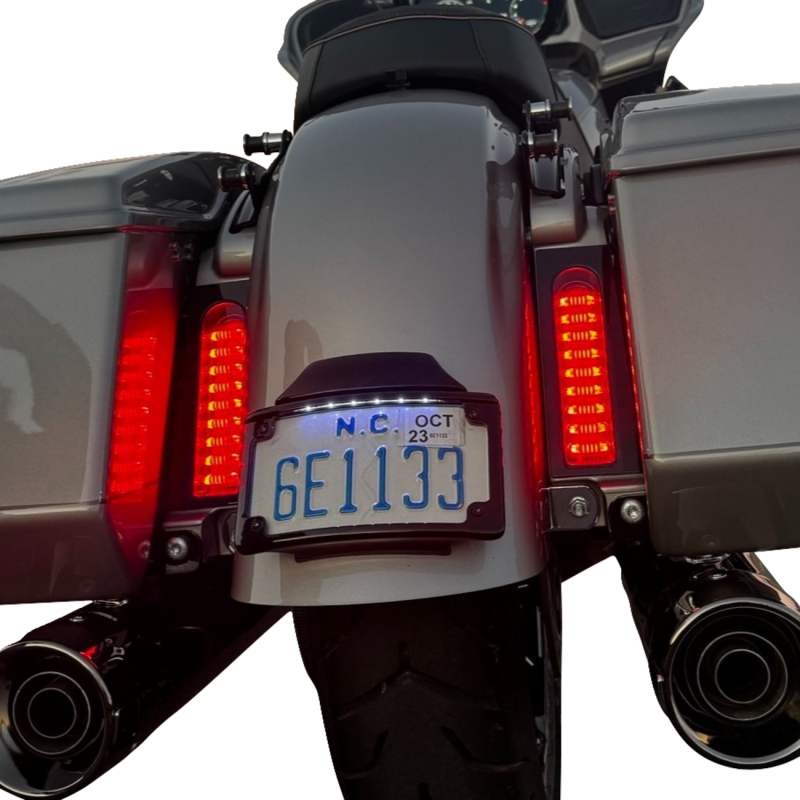 ProBEAM Fillerz Saddlebag LED Lights - Gloss Black/Red
