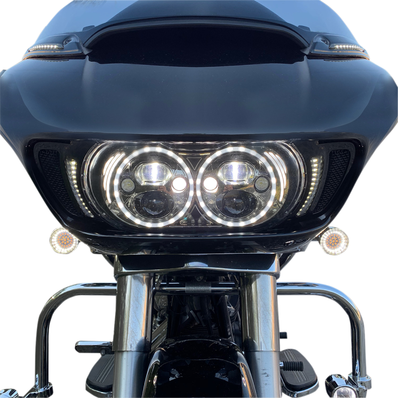 Drag Specialties Front Dual-Ring Turn Signal Inserts