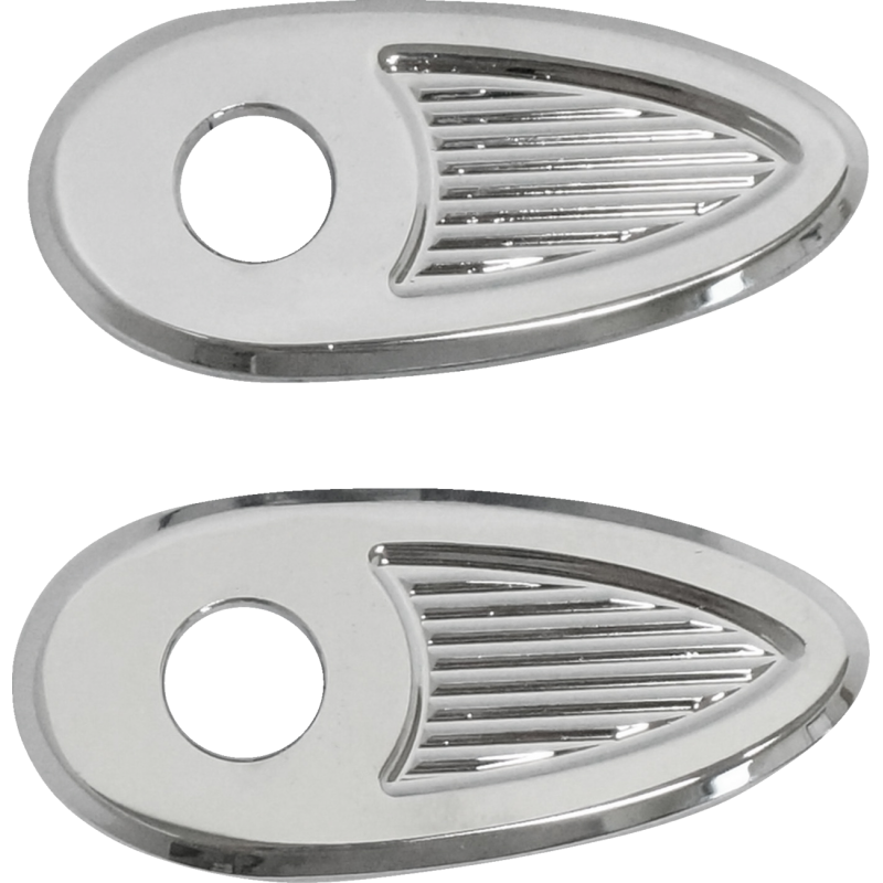 Turn Signal Adaptor/Cover Plates Chrome