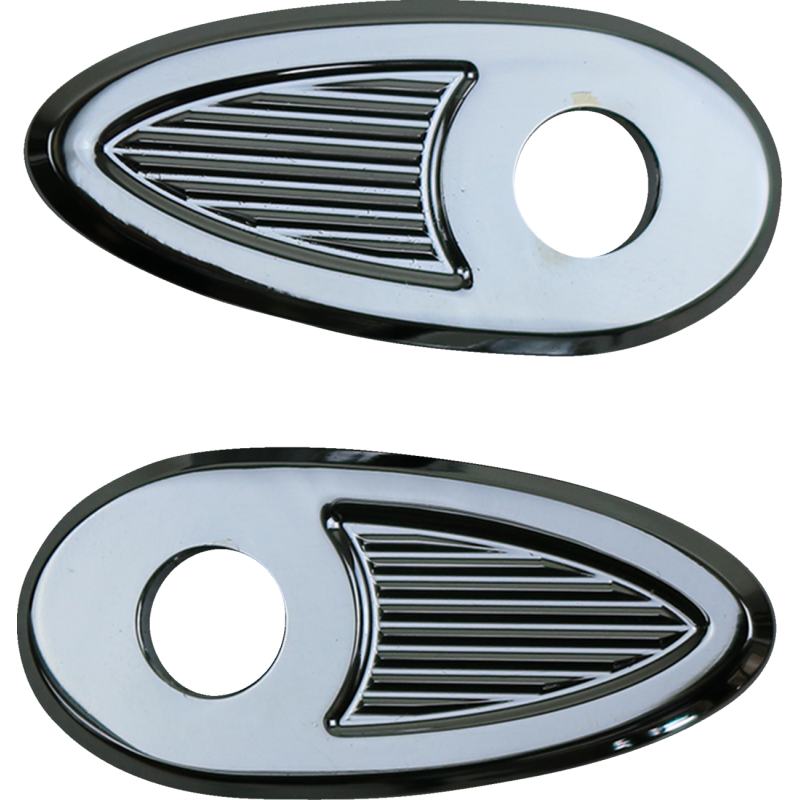 Turn Signal Adaptor/Cover Plates Chrome