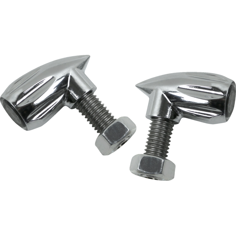 Neowise 3-1 Bullet Rear Indicators Grooved Chrome