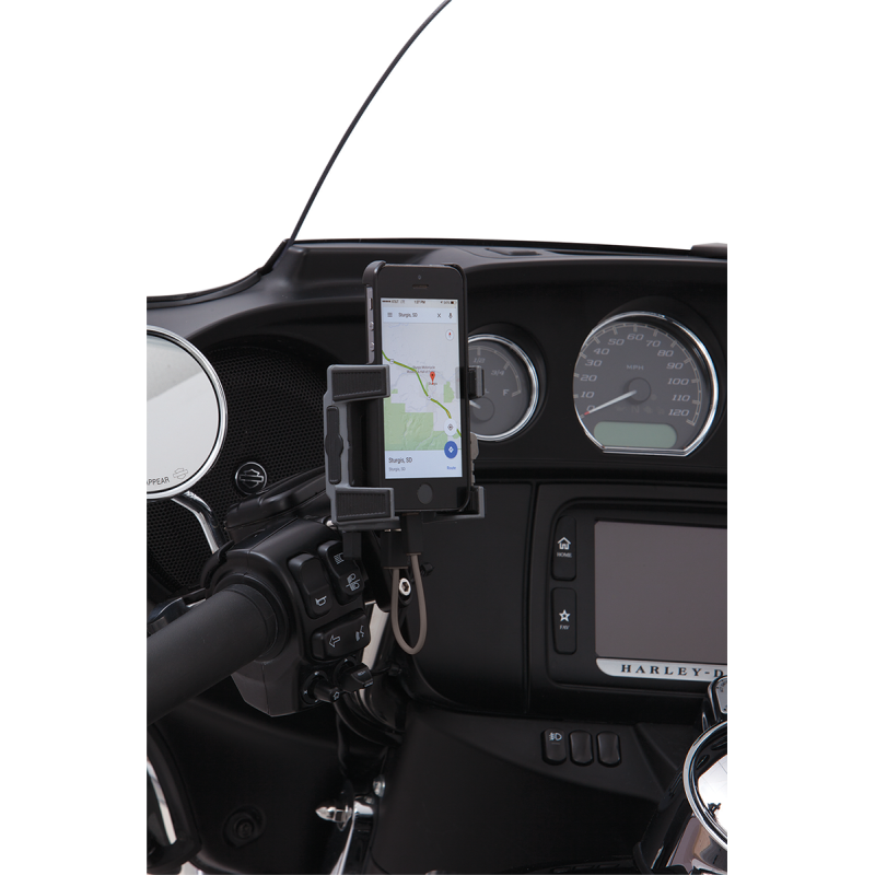 Smartphone Holder with Charger - Black Perch Mount