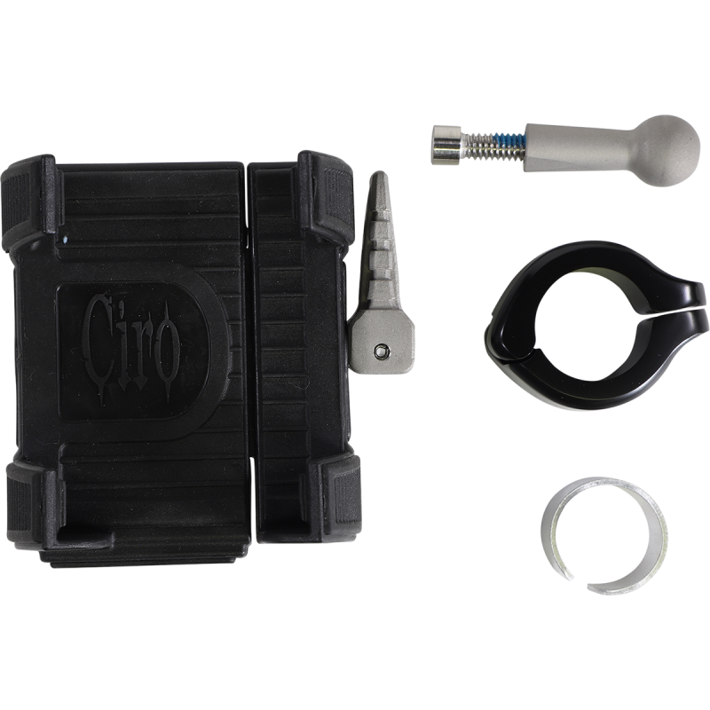 Smartphone Holder W/O Charger - Black, 7/8” & 1” Handlebar Mount