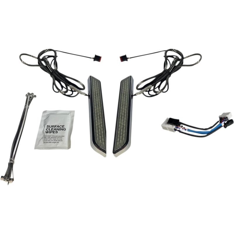 Smoke lens, chrome finish (99-13 Touring)