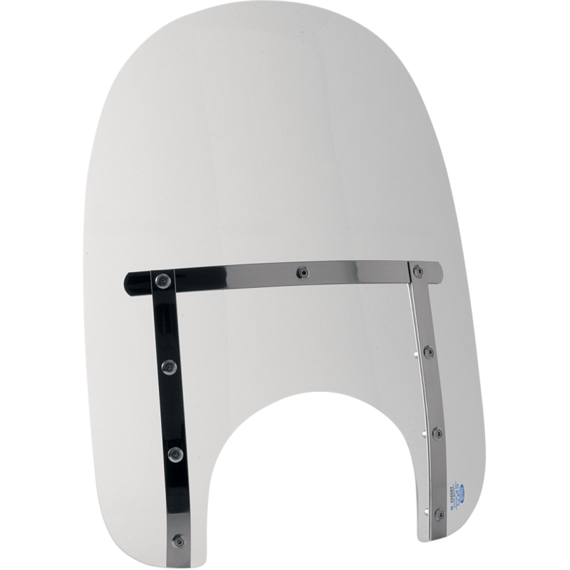 Memphis Slim 17" Windshield - Clear (7" Cutout)