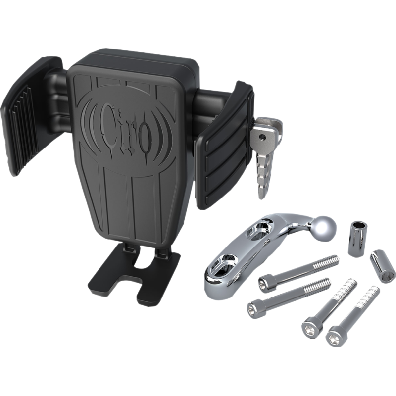 Cybercharger Phone Holder with Chrome Perch Mount