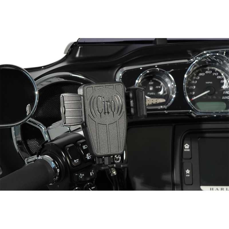 Cybercharger Phone Holder with Black Perch Mount