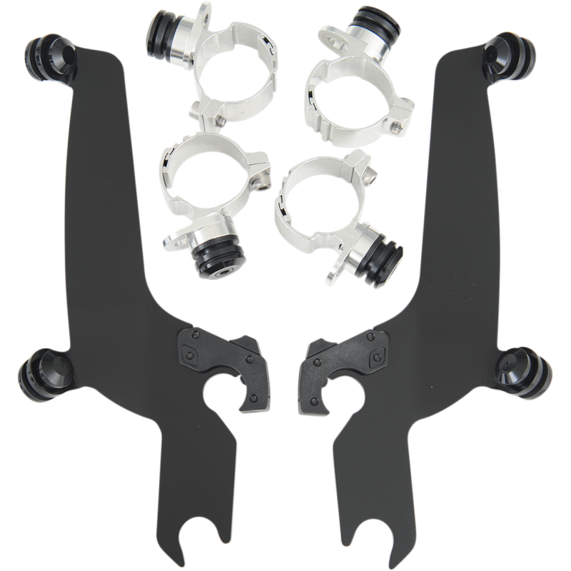 Trigger-Lock Mount Kit, Black for Yamaha XV1100 V-Star Custom 98-15