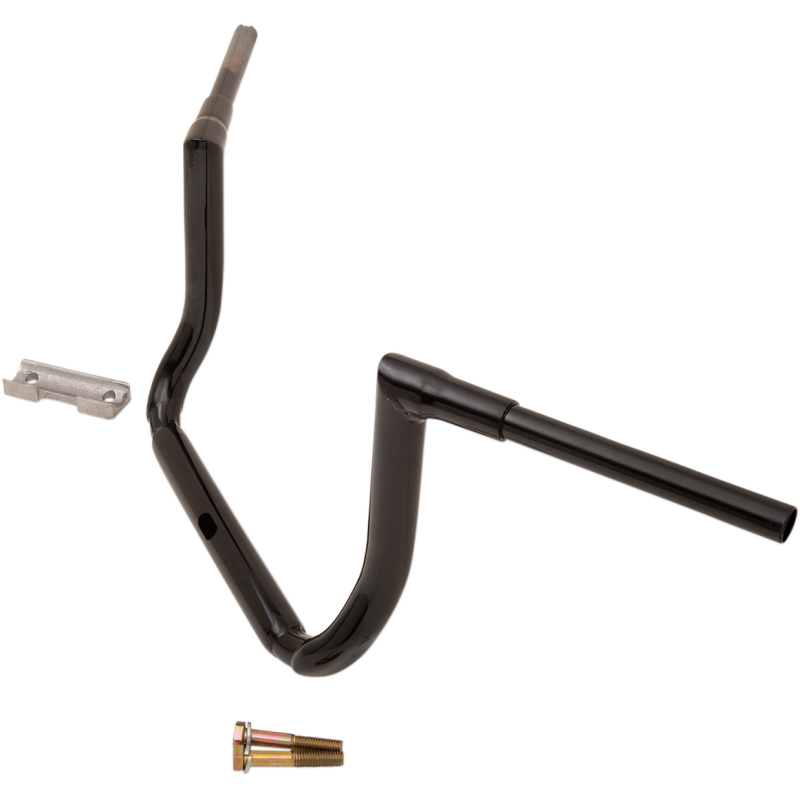Gloss Black 12" End Rise 1 1/2" Grande Twin Peaks Touring Handlebar