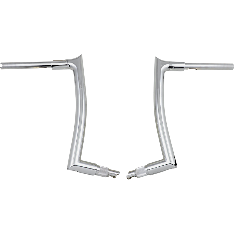 EZ Install Pointed Top Handlebar - Chrome, 14” Rise