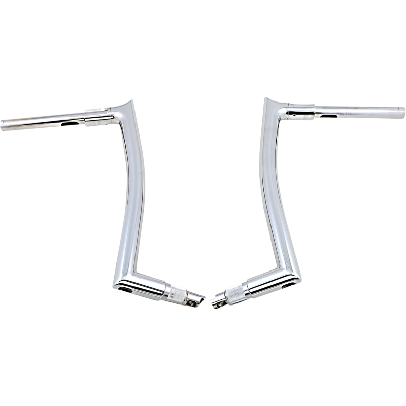 EZ Install Pointed Top Handlebar - Chrome, 16” Rise