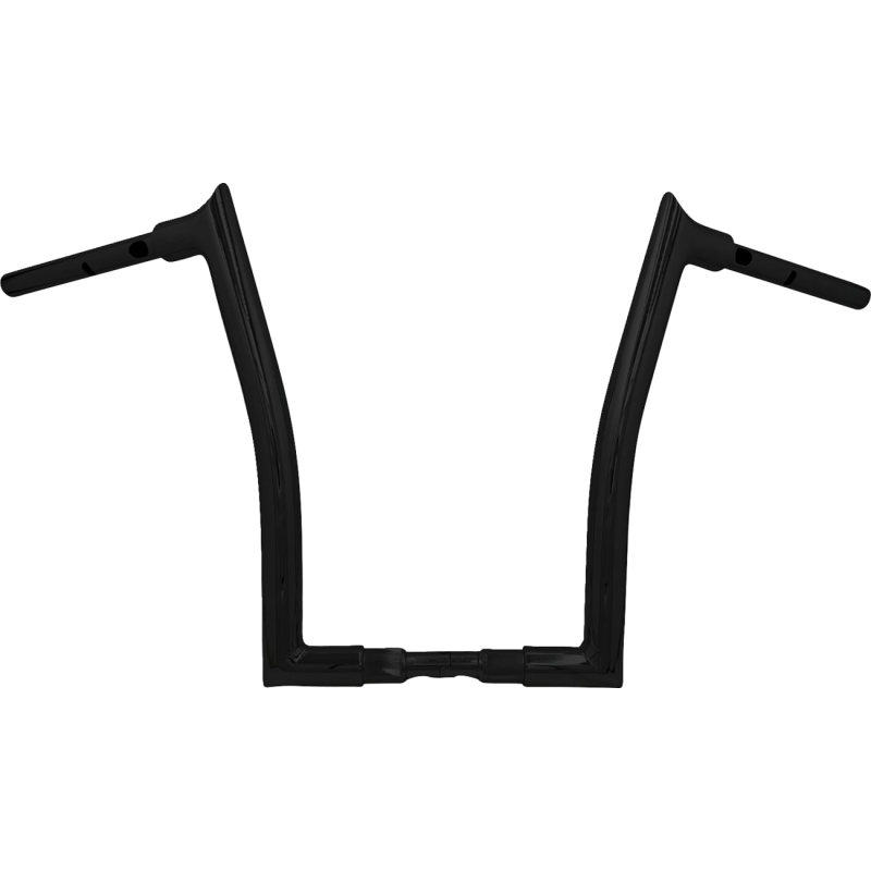 1 1/2" EZ Install Pointed Top Handlebar - Black, 16" End Rise