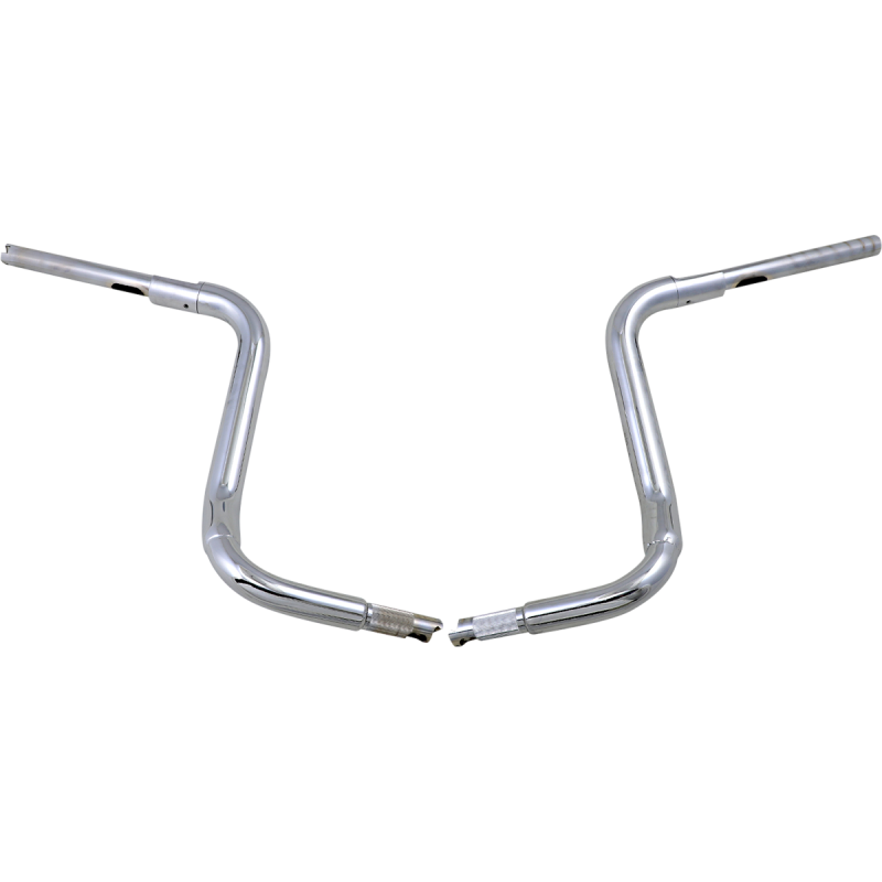 EZ Install Round Top Handlebar - Chrome, 14” Rise