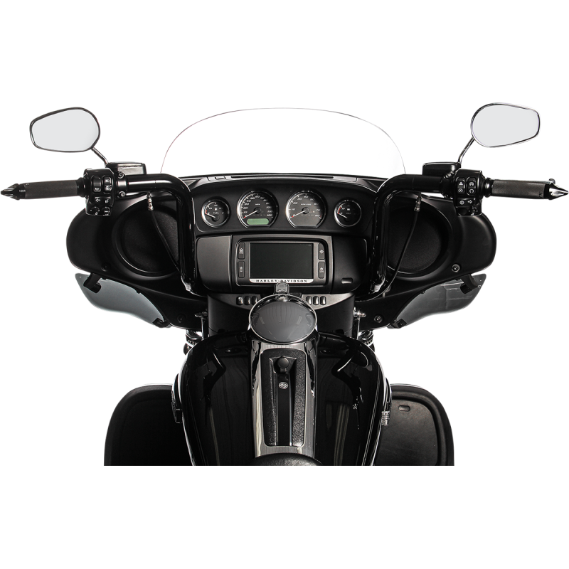 EZ Install Round Top Handlebar - Black, 14” Rise