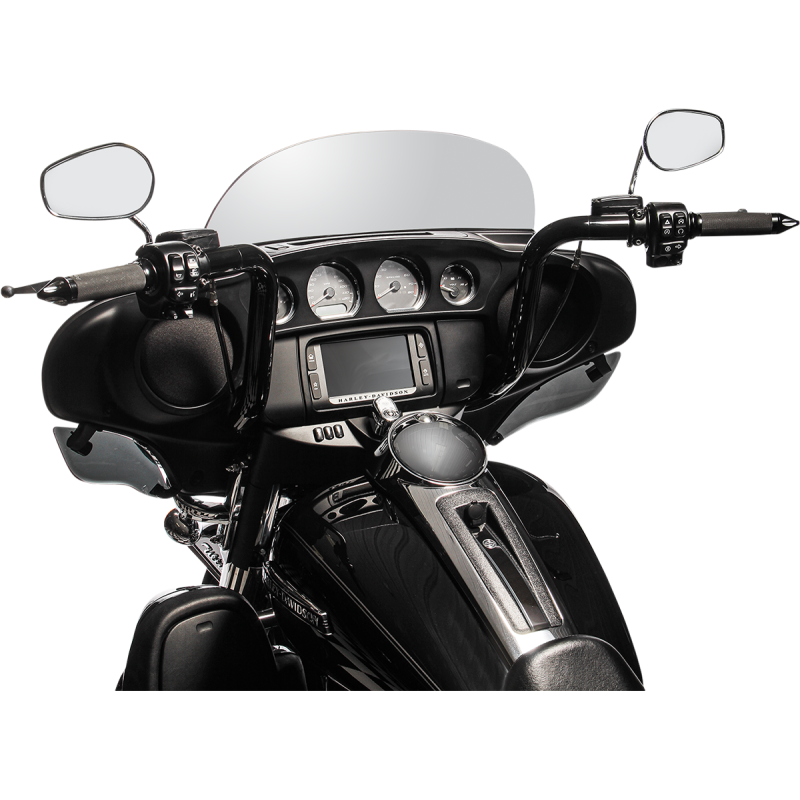 EZ Install Round Top Handlebar - Black, 14” Rise